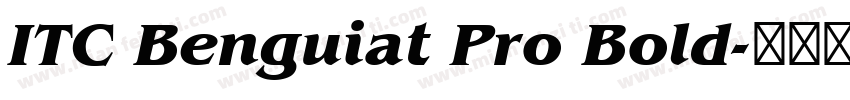ITC Benguiat Pro Bold字体转换